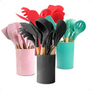 Kit 12 Peças de Utensílios de Cozinha em Silicone
