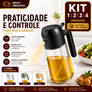 Kit 1/2/3/4 Spray de Óleo Pulverizador Borrifador Azeiteiro 470ml para Air Fryer Churrasqueira Salada e Cozinha