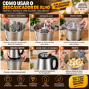 Moedor de Carne Elétrico 1200W 2L 3L Inox Triturador Processador de Alimentos 110V 220V com Alça
