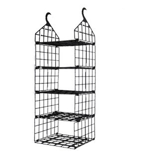 Organizador Plástico Suspenso Dobrável 5 Níveis Vertical Telado Multiuso Resistente Articulado