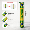 Kit Torcida Brasil Kit 12 peças Torcedor Bandeira Para Copa 2026 Adesivo Trompete Pintura Facial